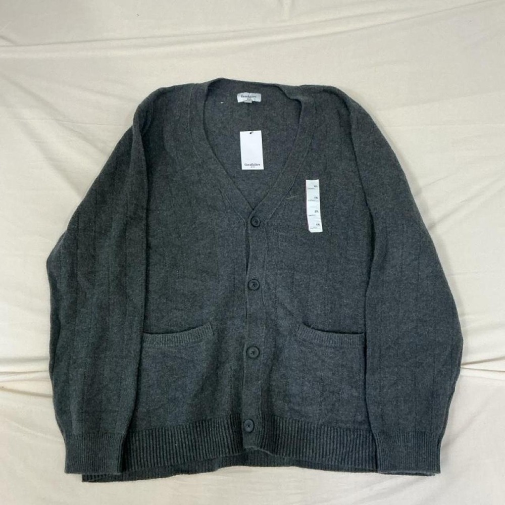 Goodfellow & Co Gray Cardigan Sweater – Men's XXL – NWT 🩶